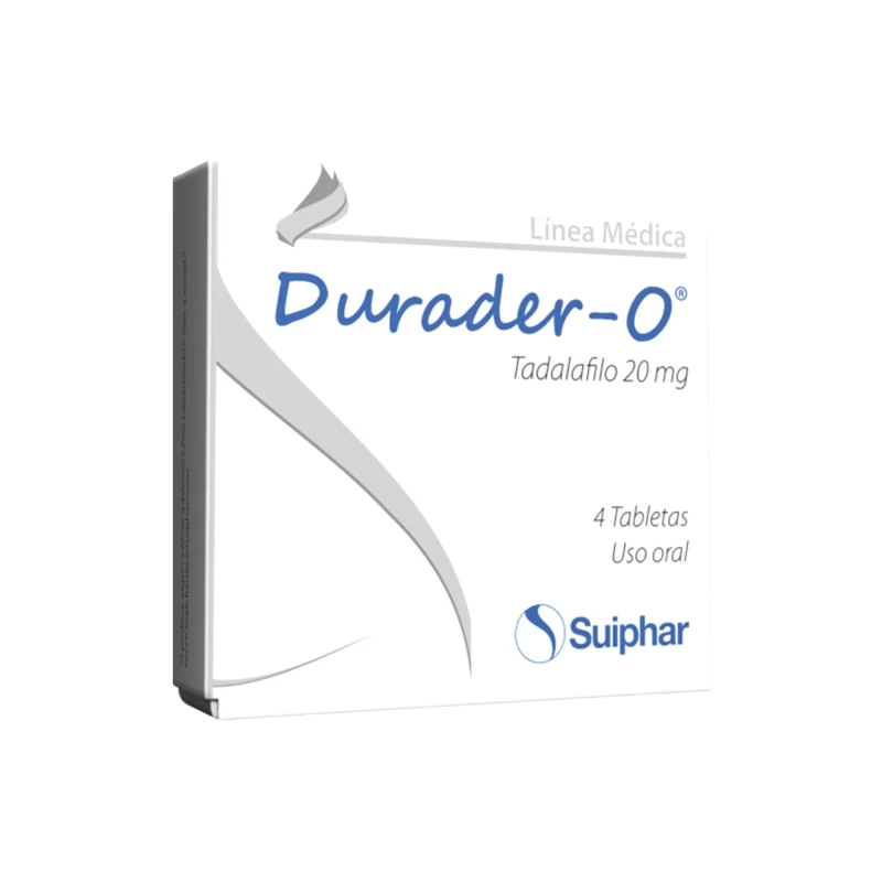 DURADER-0 TADALAFILO 20MG X4TAB