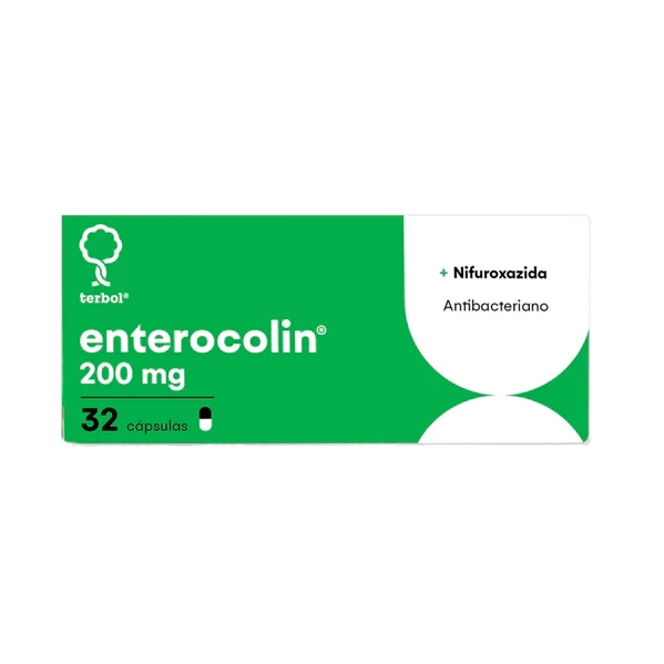 ENTEROCOLIN 200 MG X 32 ( NIFUROXAZIDA ANTIBACTERIANO)