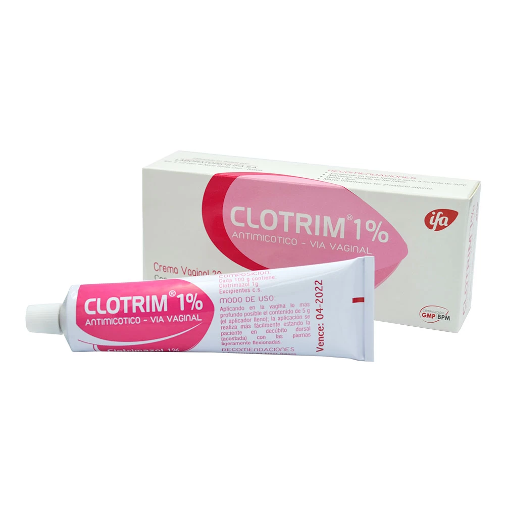 CLOTRIM 1% CREMA VAGINAL 30GR C/ 3 APL. -CLOTRIMAZOL