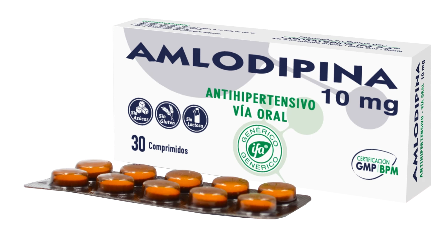 AMLODIPINA 10 MG X 30 PRODEXA