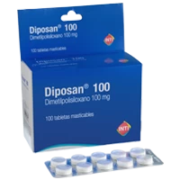 DIPOSAN 100 X 100tabs. masticables (DIMETICONA)