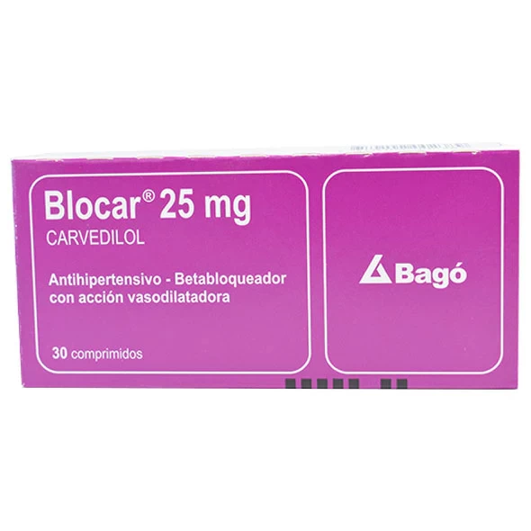 BLOCAR 25 MG X 30 (CARVEDILOL)