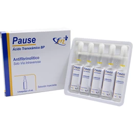PAUSE 500 MG ( ACIDO TRANEXAMICO ) X 5 AMP 5 ML