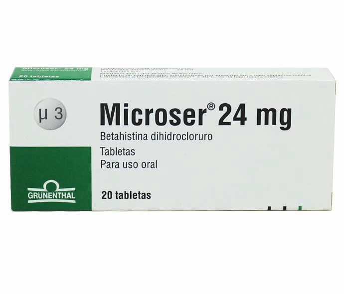 MICROSER BETAHISTINA 24 MG X 20