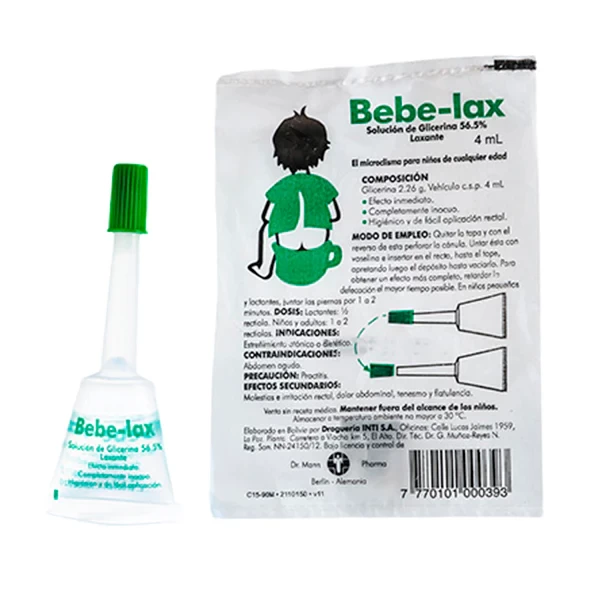BEBE LAX solucion RECTAL 4 ML LAXANTE