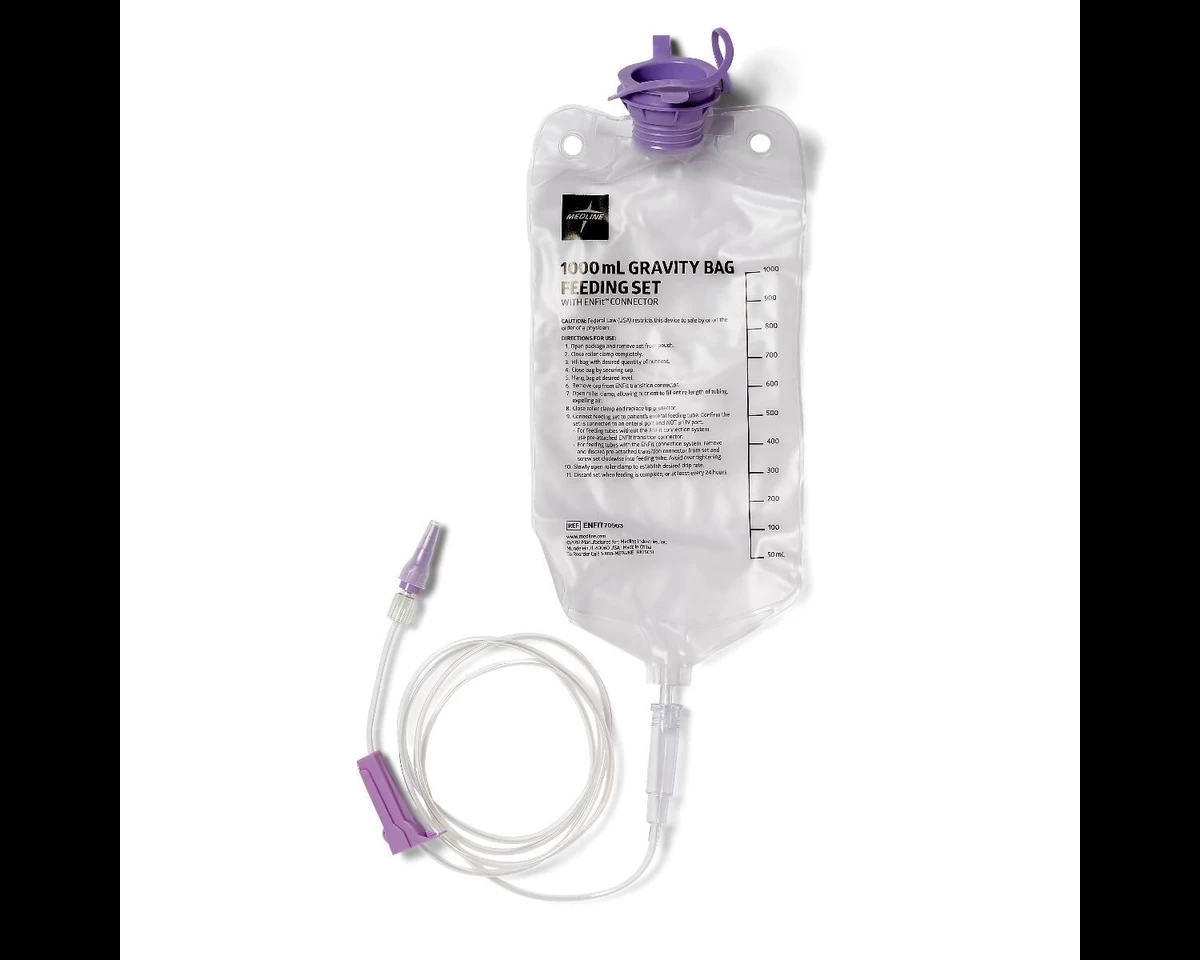 BOLSA P/NUTRICION ENTERAL 1000 ML GRAVITI-HOSPIMED