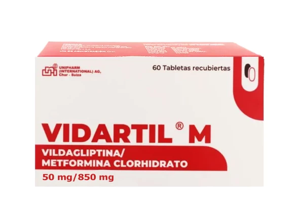 VIDARTIL M 50 MG/850 MG  X 60 TAB (VILDAGLIPTINA/METFORMINA)