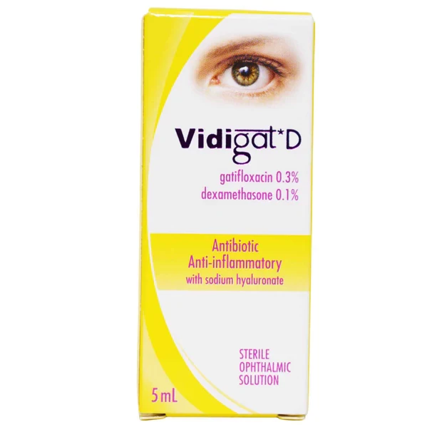 VIDIGAT D COLIRIO 5ML (GATIFLOXACINO+DEXAMETASONA)
