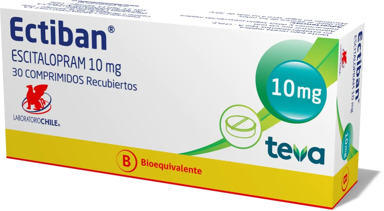 ECTIBAN 10 MG X 30 ESCITALOPRAN