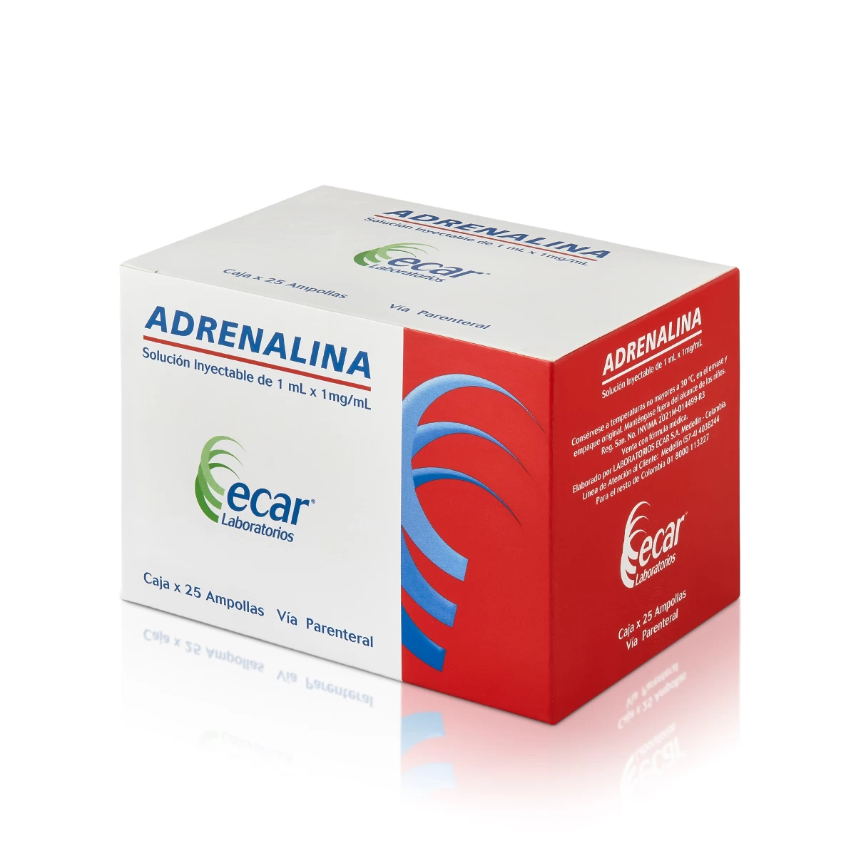 ADRENALINA 1 ML X 1 MG/ML