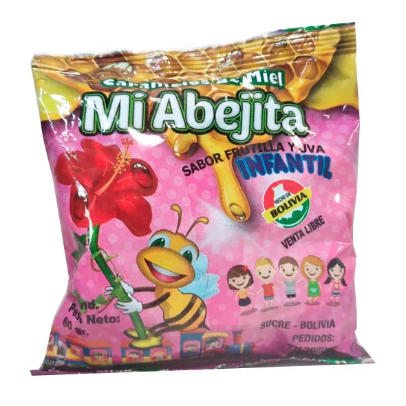 PASTILLAS MI ABEJITA INFANTIL (FRUTILLA Y UVA) 60gr