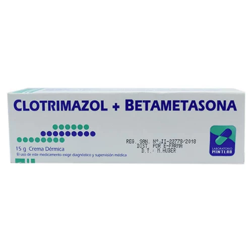 CLOTRIMAZOL +BETAMETASONA CREMA 15 GRS MINTLAB