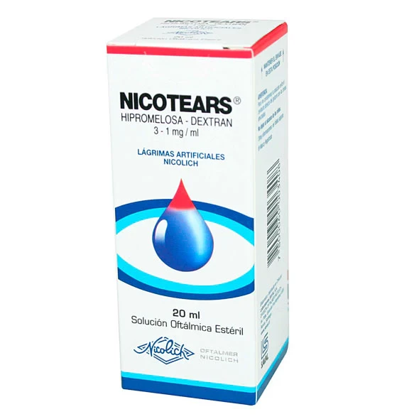 NICOTEARS COLIRIO 20 ML (HIPROMELOSA+ DEXTRAN)