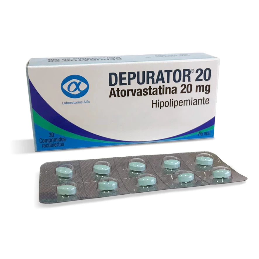 DEPURATOR 20 MG X 30 COMP ( ATORVASTATINA)