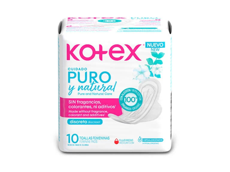 KOTEX PURO Y NATURAL X 10