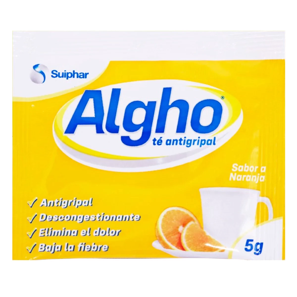 ALGHO DIA ( ACETAMINOFEN+LORATADINA+FENILEFRINA) X 50 SOBRES SABOR NARANJA