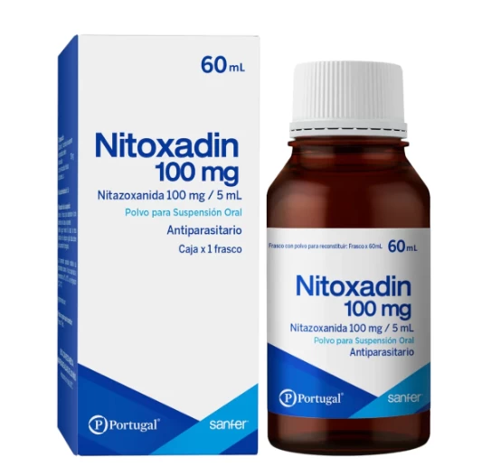 NITOXADIN 100 MG ( NITAZOXADINA 100MG/5ML) X 60 ML