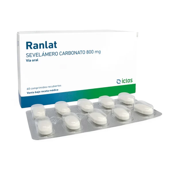RANLAT 800 MG SEVELAMERO CARBONATO X 60
