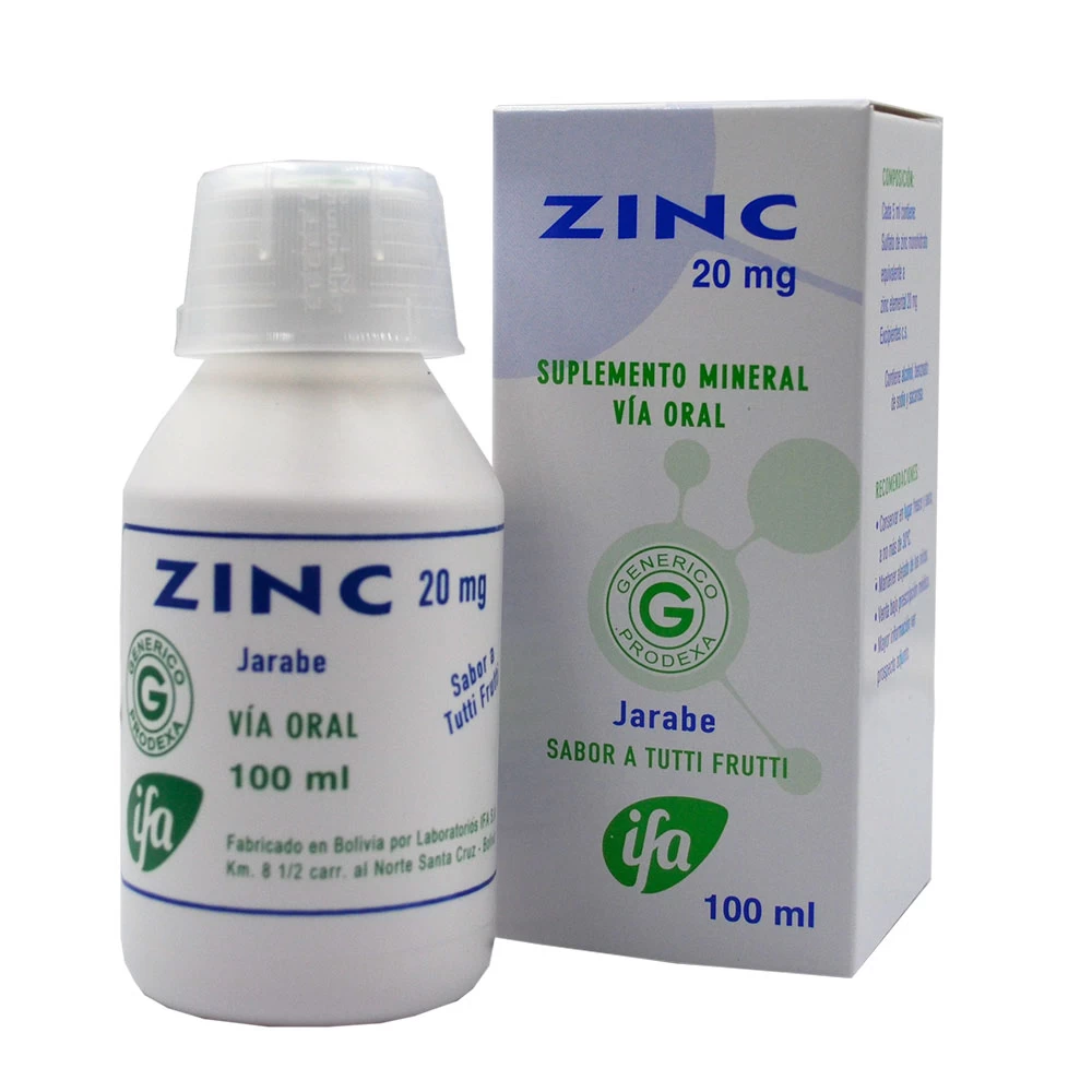 ZINC 20 MG/5ML X 100 ML