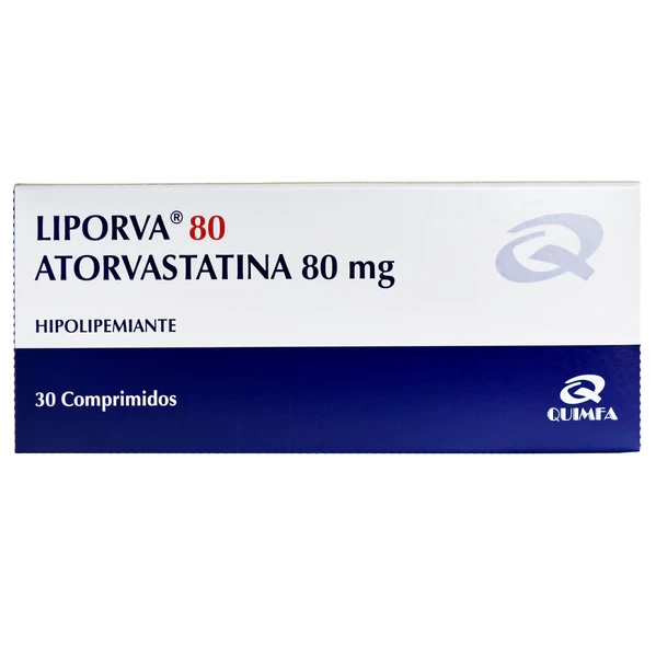 LIPORVA 80mg ATORVASTATINA X 30