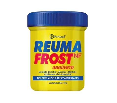 REUMAFROST NF UNGUENTO X 60 GR( SALICILATO DE METILO+ALCANFOR+MENTOL+ACEITE DE TREMENTINA)