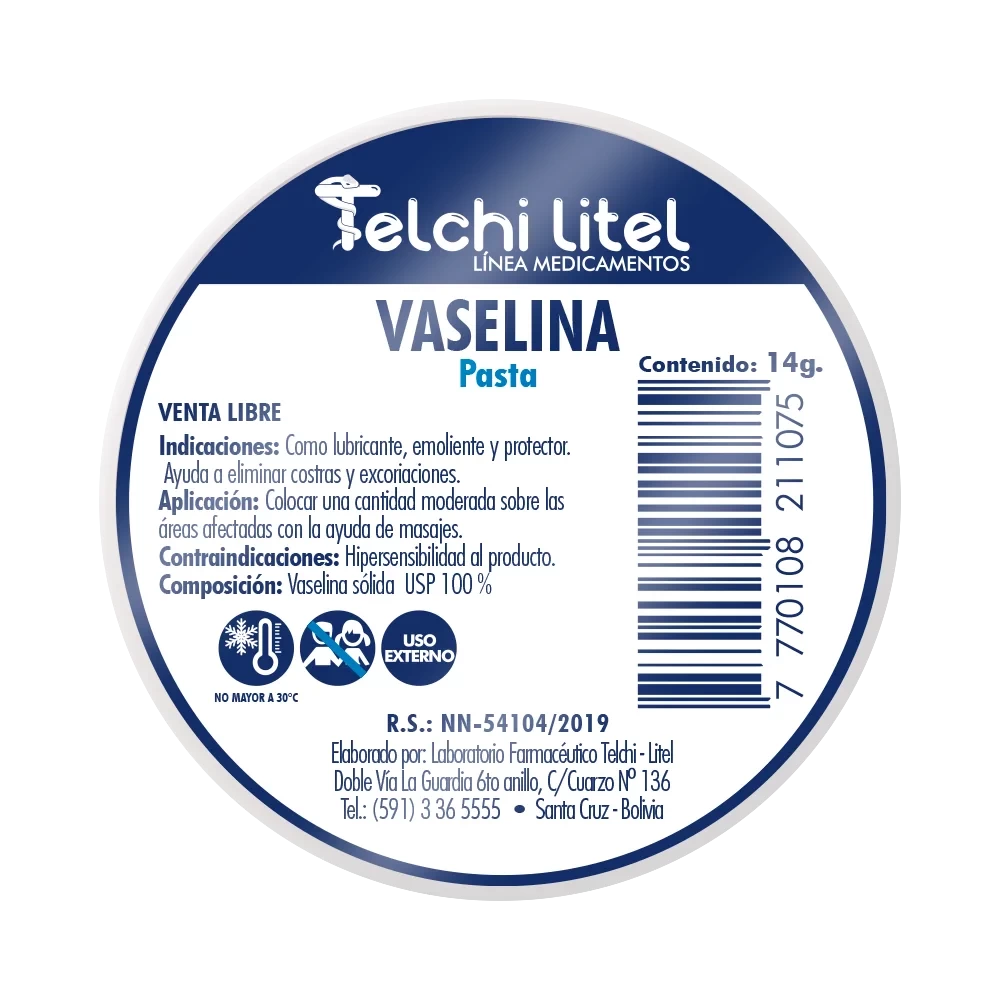 VASELINA SOLIDA X 14 GRS