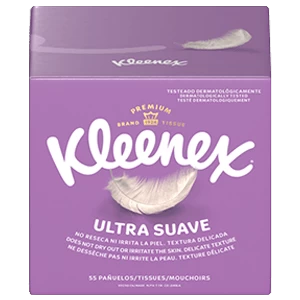 KLEENEX USUAVE CUBO X105gr LILA X CAJA