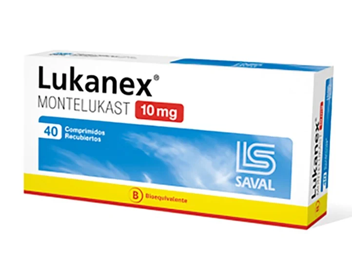 MONTELUKAST 10 MG X 40 LUKANEX