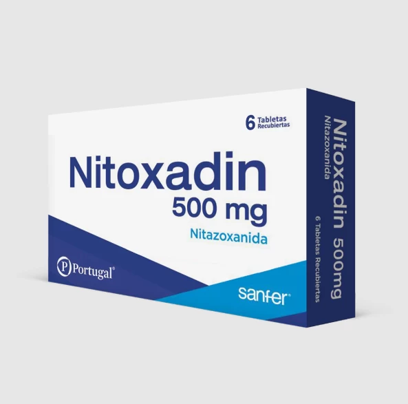 NITOXADIN 500 MG ( NITAZOXADINA ) X 6 TABLETAS