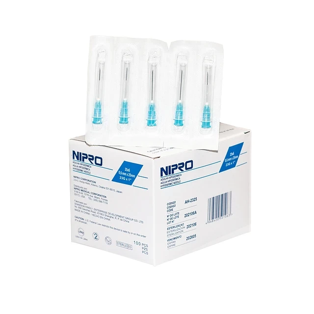 AGUJA HIPODERMICA 23 G X 1 NIPRO X 100