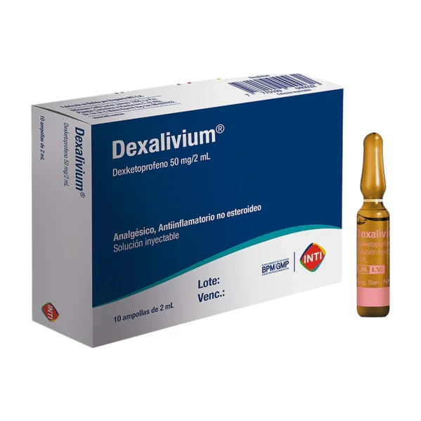 DEXALIVIUM ( DEXKETOPROFENO 50 MG/2ML) X 10 AMP