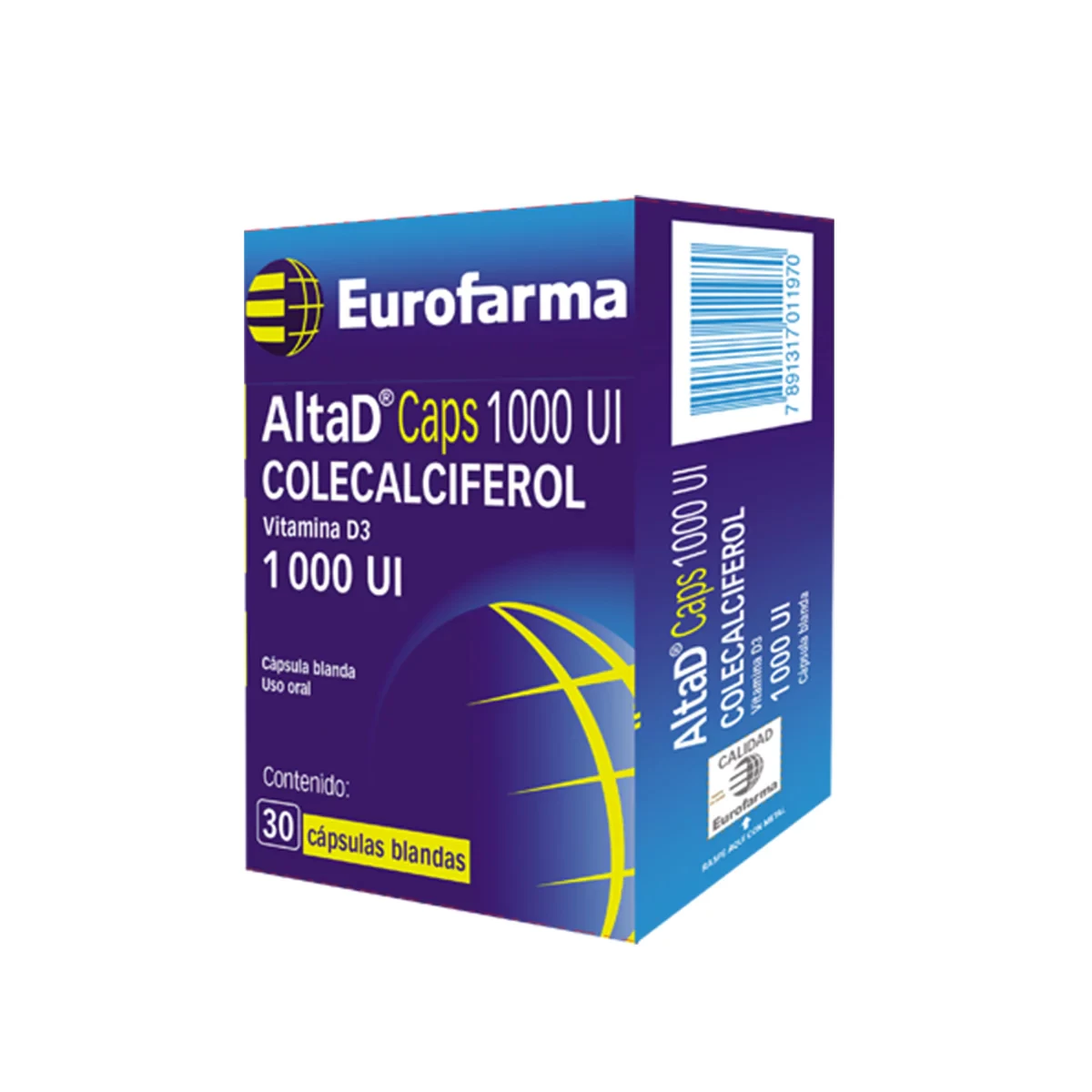 ALTAD 1000 UI X 30 CAP VITAMINA D3