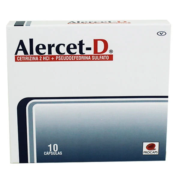ALERCET D X 10 CETIRIZINA+PSEUDOEFEDRINA