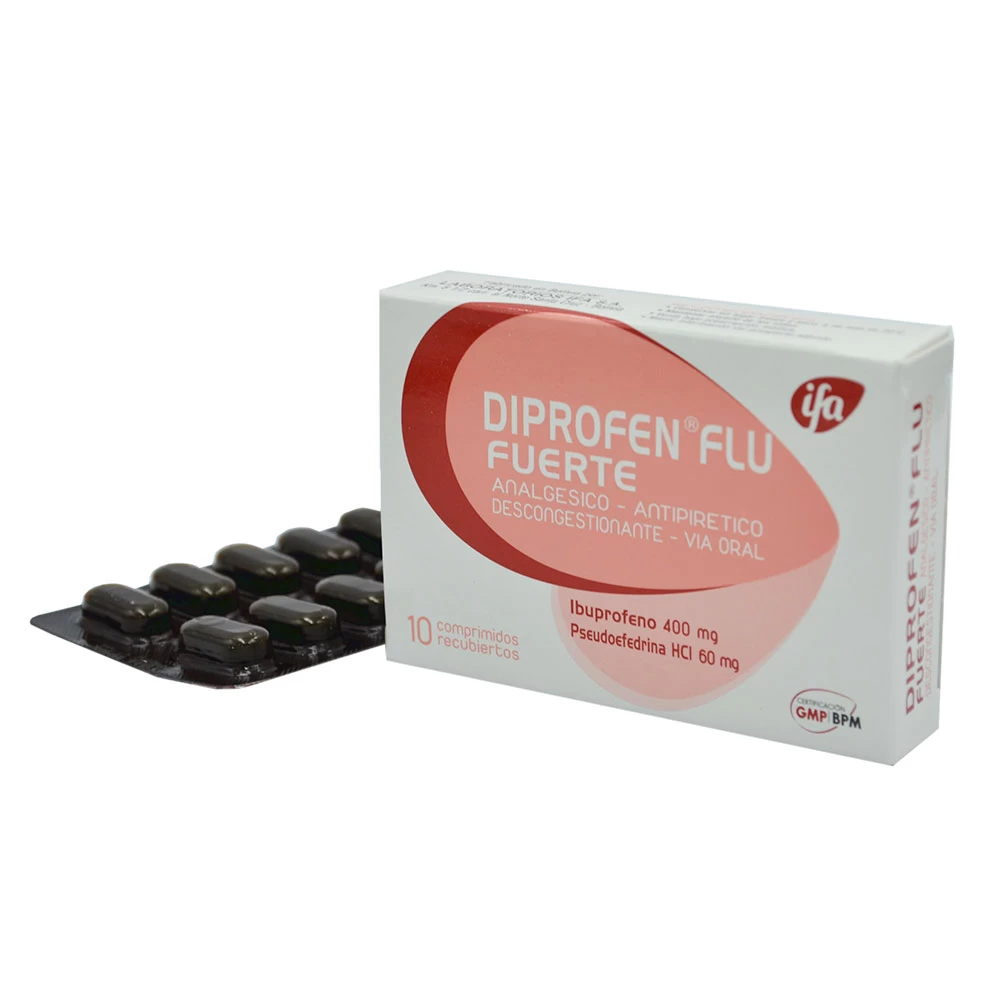 DIPROFEN FLU FORTE X 10 IBUPROFENO/PSEUDOEF
