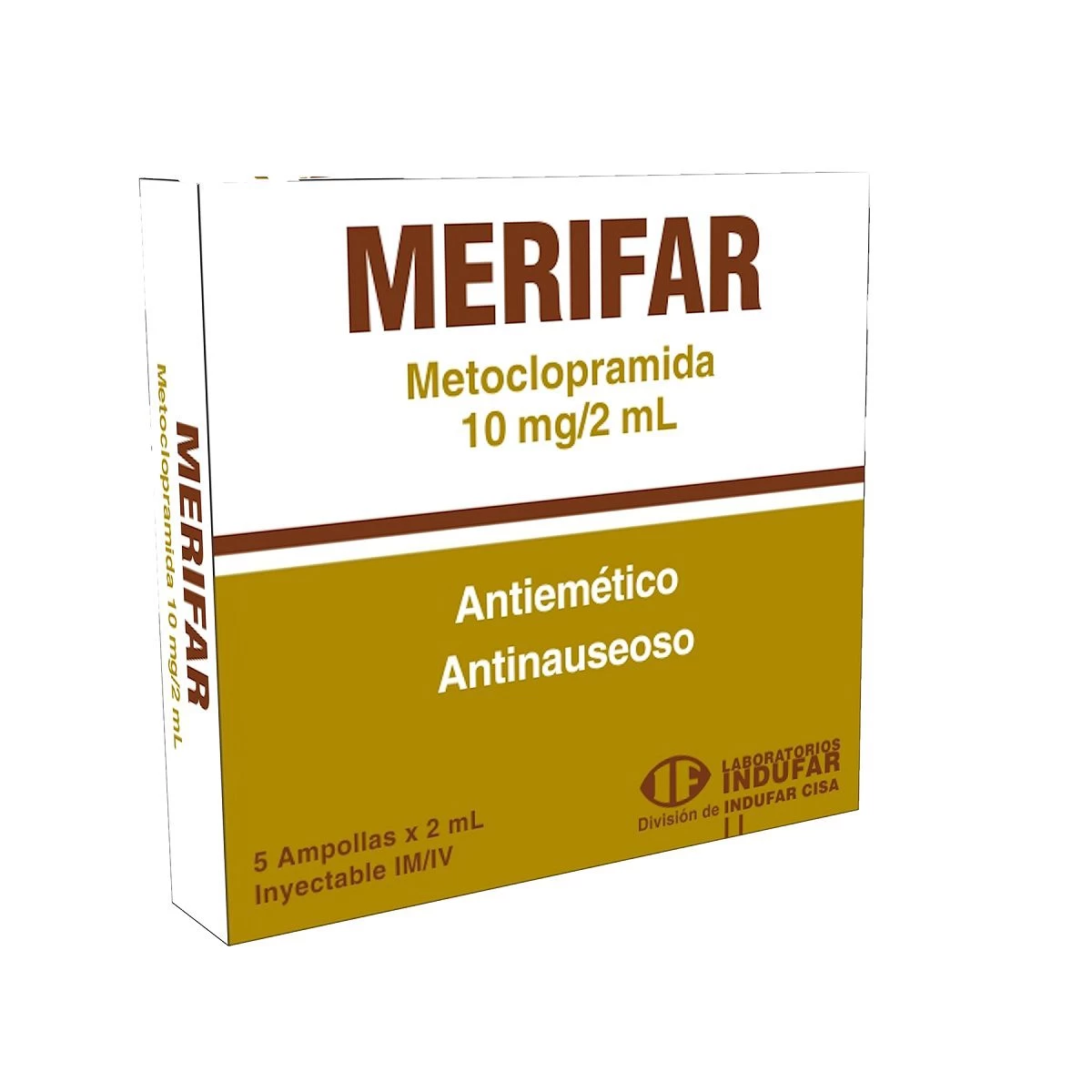 METOCLOPRAMIDA 10 MG/2 ML MERIFAR
