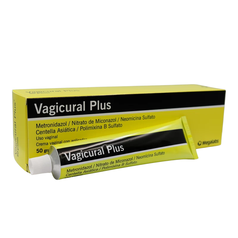 VAGICURAL PLUS CREMA VAGINAL 50 GR METRONIDAZOL+MICONAZOL+NEOMIC.POLIMICINA+CENTELLA ASIATICA