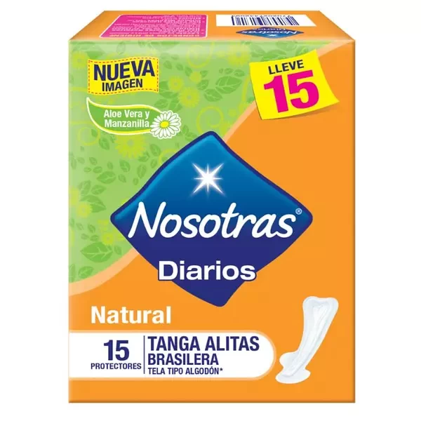 NOSOTRAS DIARIOS NATURAL TANGA ALITAS X 60