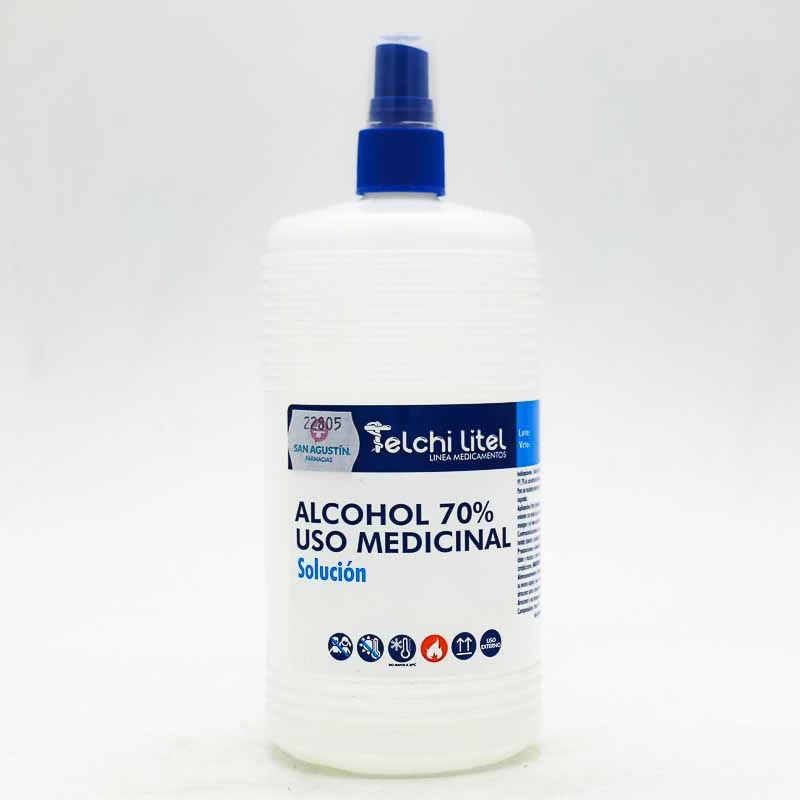 ALCOHOL 70 % 1000 ML C/ATOMIZADOR TELCHI