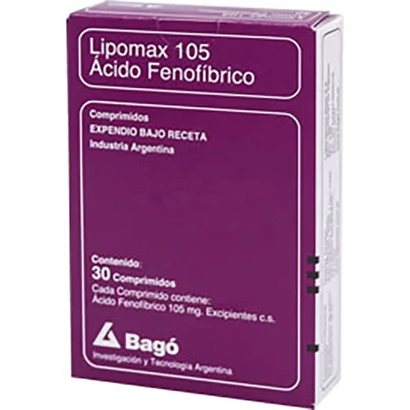 LIPOMAX 105 MG X 30 ACIDO FENOFIBRICO