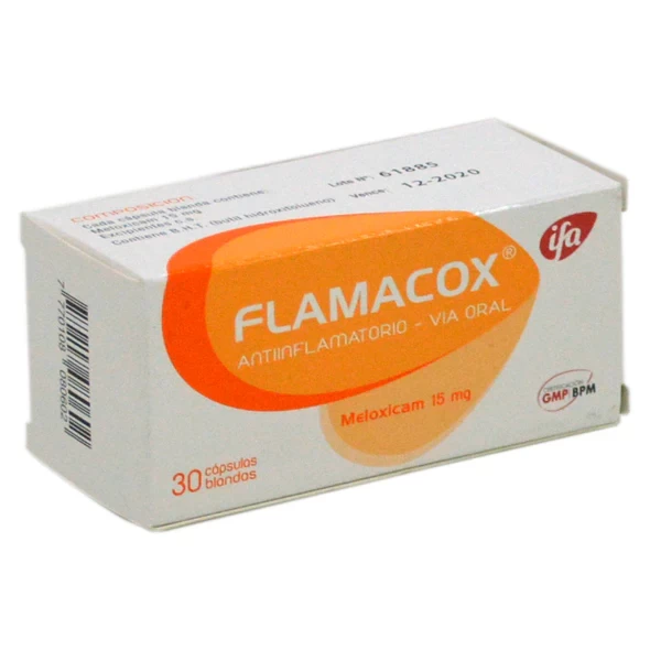 FLAMACOX (MELOXICAN 15 MG X 30caps