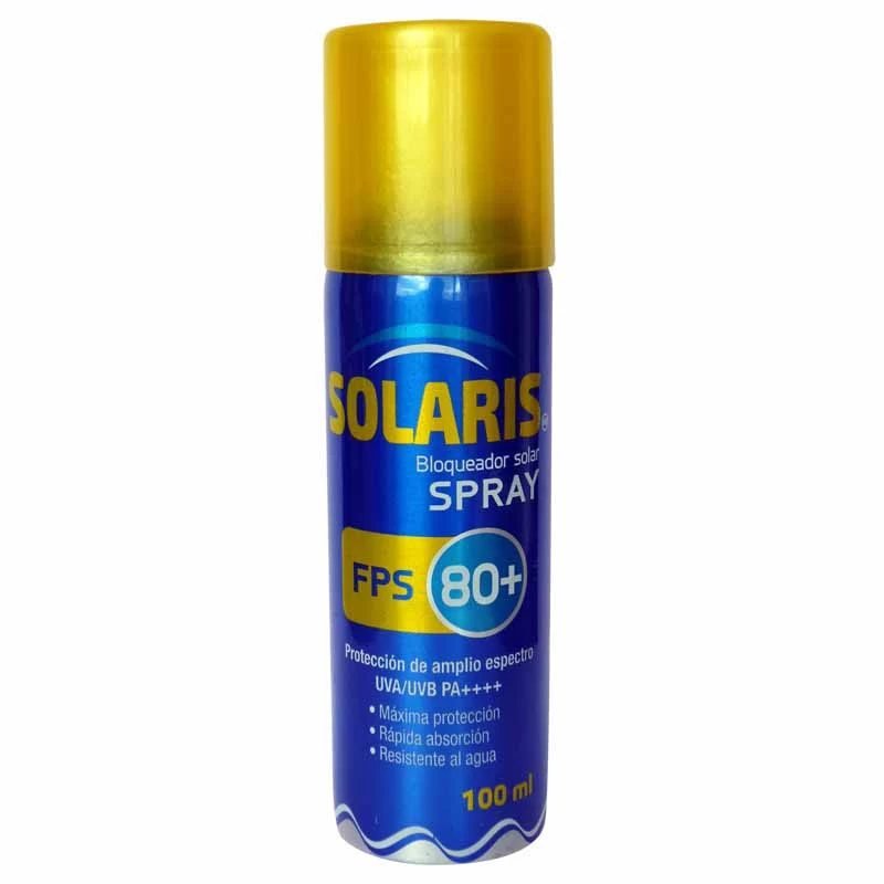 SOLARIS BLOQUEADOR FPS 80+ SPRAY X 100 ML REF. 5046