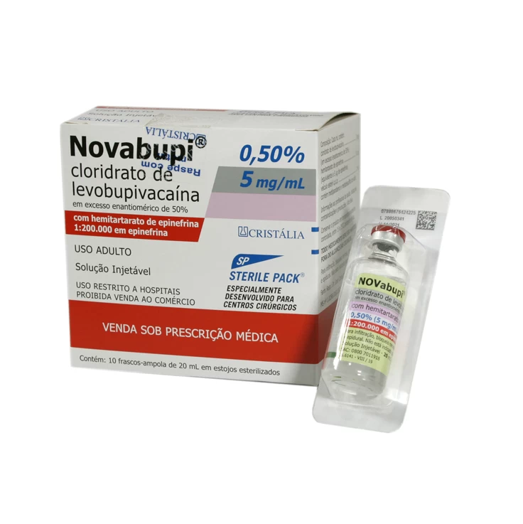 NOVABUPI (LEVOBUPIVACAINA C/EPinefrina. 0,50%) x 20 ML