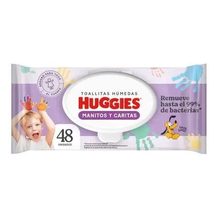 TOALLAS HUM. HUGGIES MANITOS X 48