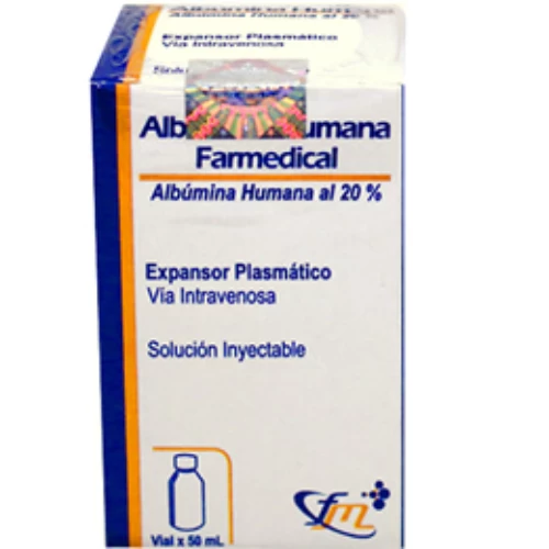 ALBUMINA HUMANA 20 % X 50 ML SUIZA FARMED