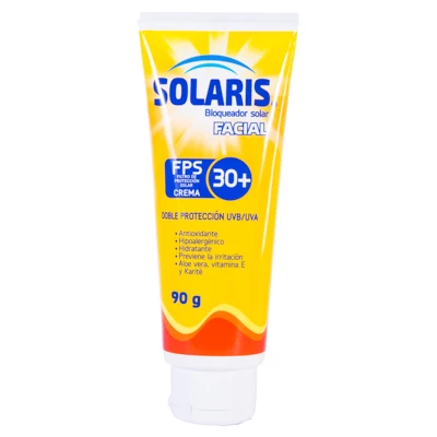 SOLARIS BLOQUEADOR FACIAL FPS 30 X 90 GRS
