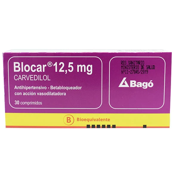 BLOCAR 12,5 MG X 30 CARVEDILOL