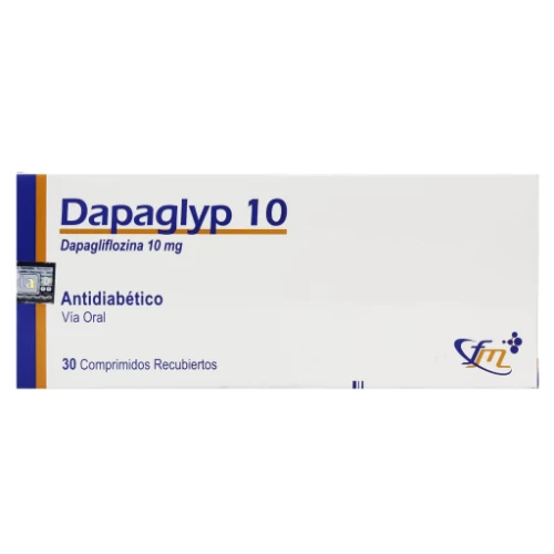 DAPAGLYP 10 ( DAPAGLIFLOZINA 10 MG ) ANTIDIABETICO X 30 COMP