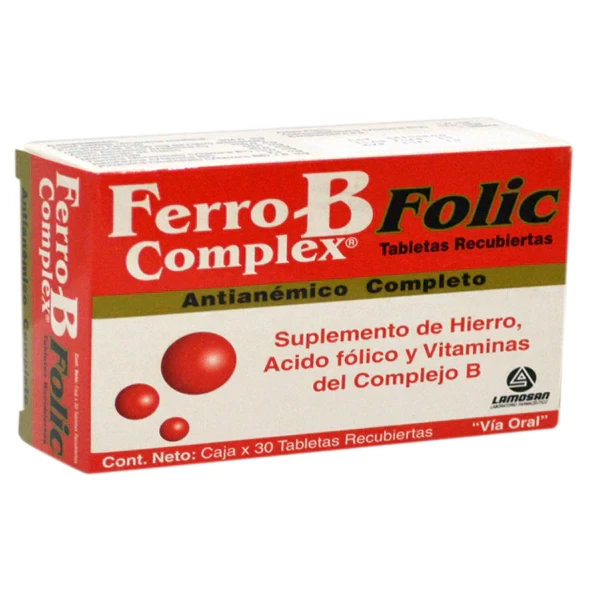 FERRO B COMPLEX FOLIC X 30tabs