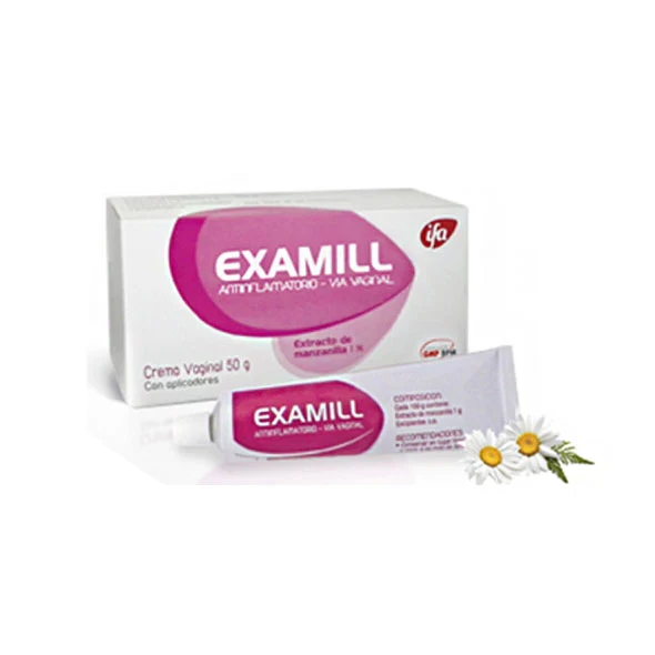 EXAMILL CREMA VAGINAL CON 10 APLICADORES 50 G MANZANILLA