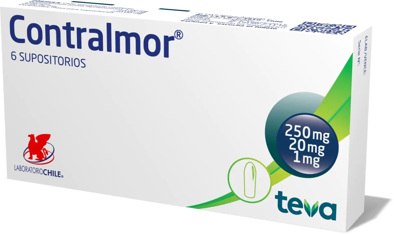 CONTRALMOR X 6 SUPOSITORIOS